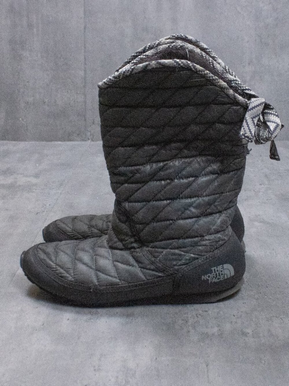 The North Face Thermoball Black Grey Boot's